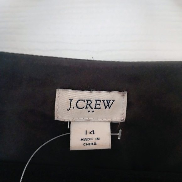 J.crew  women's Satin back crepe button-front blouse,Size 14, black - Picture 5 of 9